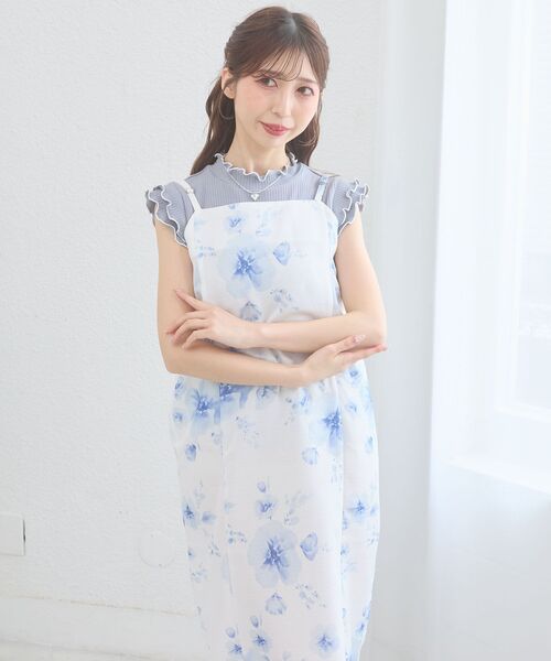 MAJESTIC LEGON（マジェスティックレゴン）の「ワンピでも着れる2WAY浴衣（浴衣・レディース・ピンクベージュ/イエロー系その他/ピンク系その他2/ブルー系その他4/ネイビー・MEDIUM）」の22枚目の写真