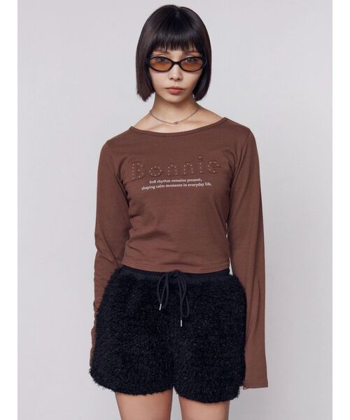 EMODA(エモダ)の「フェザーショートパンツ(その他パンツ・レディース・アイボリー/ブラック/グレー・FREE)」の12枚目の写真