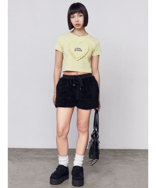 EMODA(エモダ)の「フェザーショートパンツ(その他パンツ・レディース・アイボリー/ブラック/グレー・FREE)」の17枚目の写真