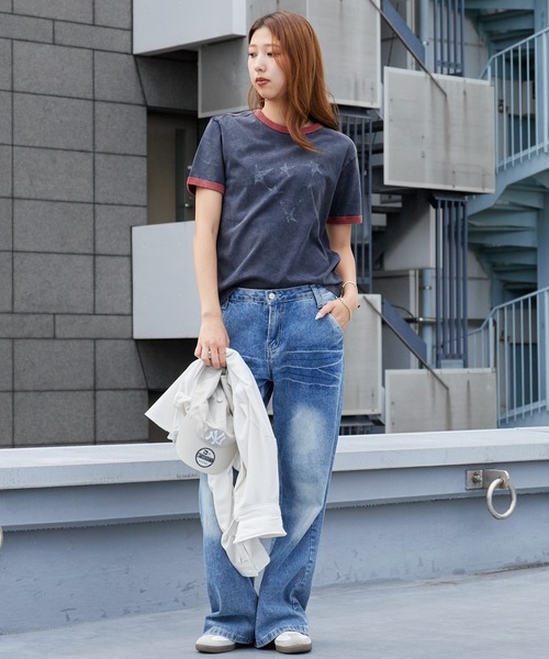 Guess（ゲス）の「【Stray Kids / ストレイキッズ Hyunjin / ヒョンジン 着用】GUESS/ゲス UNI S/SLV TEE SHIRT リンガーTシャツ 秋 秋服 2026年秋冬（Tシャツ/カットソー・メンズ・チャコールグレー・ONE SIZE/L/M）」の15枚目の写真