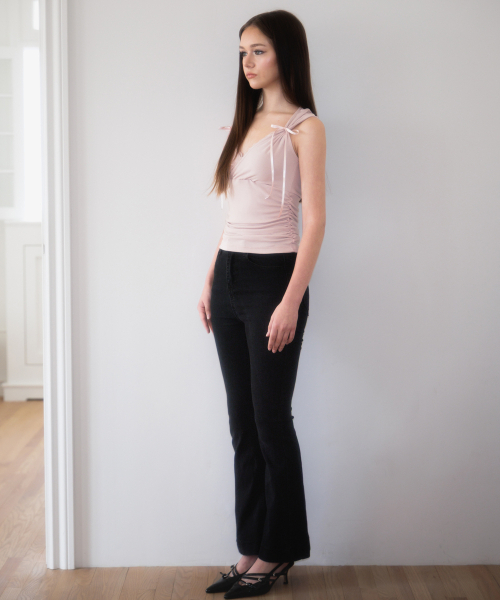 ROSEFRANTZ（ロゼフランツ）の「Lace-trim Ribbon Muse Sleeveless [Pink]（Tシャツ/カットソー・レディース・PINK・OS）」の3枚目の写真
