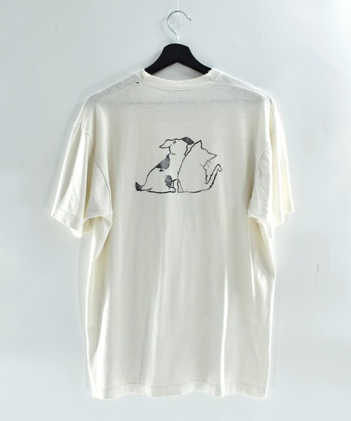 FRUIT OF THE LOOM(フルーツオブザルーム)の「【USED】90’s Fruit of the Loom “Animal Care League” アニマル Tシャツ USA製(Tシャツ/カットソー・メンズ・ホワイト・LARGE)」の7枚目の写真
