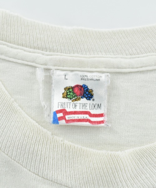 FRUIT OF THE LOOM(フルーツオブザルーム)の「【USED】90’s Fruit of the Loom “Animal Care League” アニマル Tシャツ USA製(Tシャツ/カットソー・メンズ・ホワイト・LARGE)」の3枚目の写真