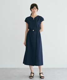 YECCA VECCA | リネンライクスキッパーワンピース(ワンピース)