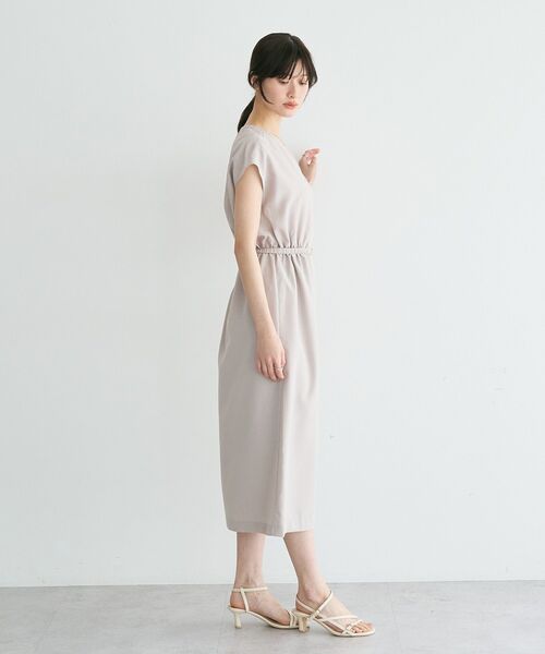 YECCA VECCA(イェッカヴェッカ)の「リネンライクスキッパーワンピース(ワンピース・レディース・ネイビー/グリーン/オレンジ/ライトベージュ・FREE)」の12枚目の写真