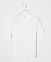 R.P.miller/ミラー パネルリブH/S 5分袖 Tシャツ