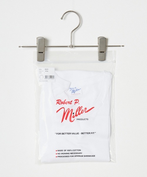 MILLER（ミラー）の「R.P.miller/ミラー パネルリブH/S 5分袖 Tシャツ（Tシャツ/カットソー・レディース・ブラック×レッド/グレー系/タン/ブルー系その他/レッド系その他/ホワイト・FREE）」の11枚目の写真