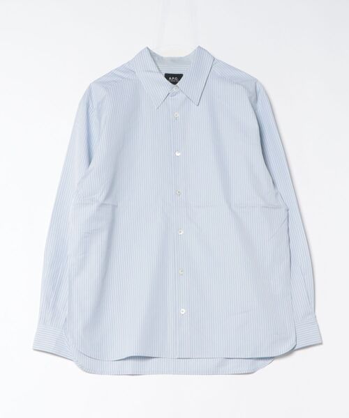 A.P.C.(アーペーセー)の「CHEMISE MALO LOGO SANS POCHE (FR)(シャツ/ブラウス・メンズ・ブルー・M/S)」の1枚目の写真