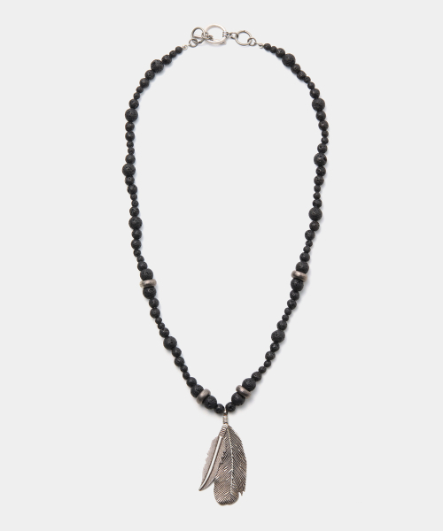 DNSR(ディーエヌエスアール)の「Feather Beaded Necklace(ネックレス・メンズ・その他・OS)」の1枚目の写真