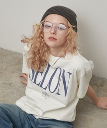 綿100% SELONロゴプリントTシャツ