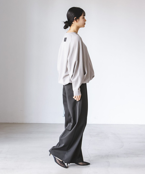 Noble(ノーブル)の「《追加》エステルツイルストレッチスラックスパンツ(スラックス・レディース・ナチュラル/ブラック/チャコールグレー/ホワイト・38/40/36/34)」の18枚目の写真
