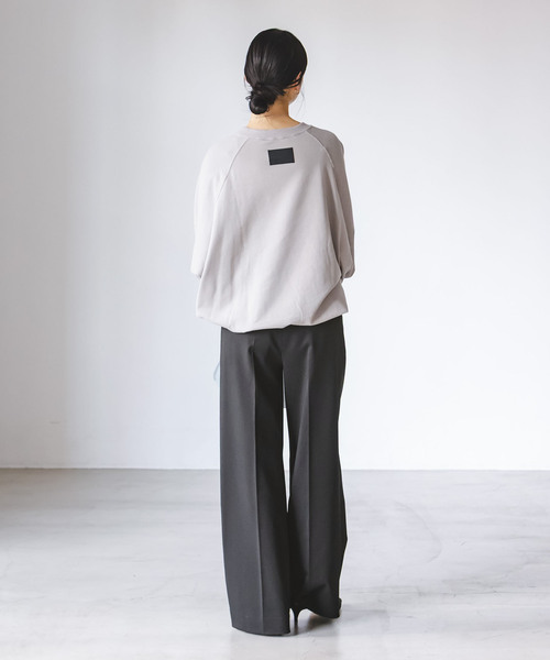 Noble(ノーブル)の「《追加》エステルツイルストレッチスラックスパンツ(スラックス・レディース・ナチュラル/ブラック/チャコールグレー/ホワイト・38/40/36/34)」の19枚目の写真
