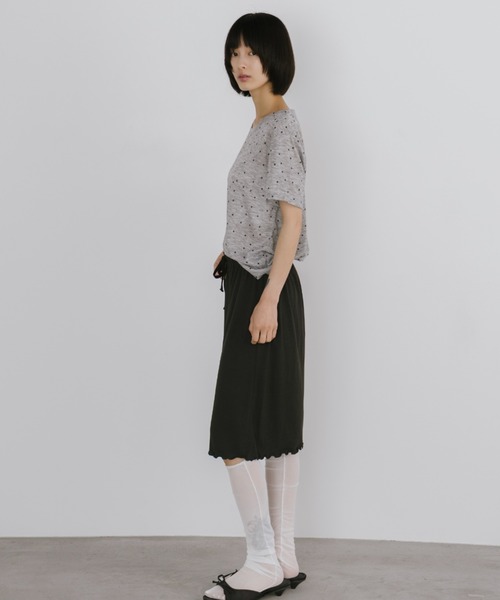 duei(デュイ)の「ドットベーシックハーフスリーブTシャツ(Tシャツ/カットソー・レディース・ベージュ/グレー/ホワイト・FREE)」の16枚目の写真