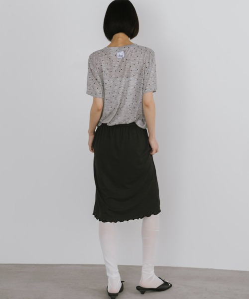 duei(デュイ)の「ドットベーシックハーフスリーブTシャツ(Tシャツ/カットソー・レディース・ベージュ/グレー/ホワイト・FREE)」の17枚目の写真