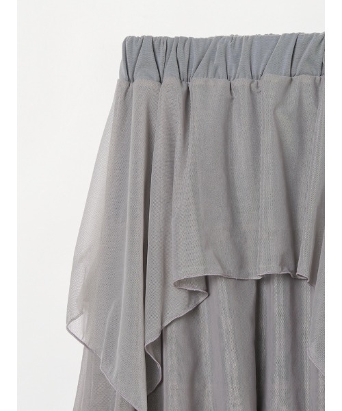 sahara(サハラ)の「Random Hem Tiered Skirt(スカート・レディース・グレイッシュブルー/ブラック・FREE)」の16枚目の写真