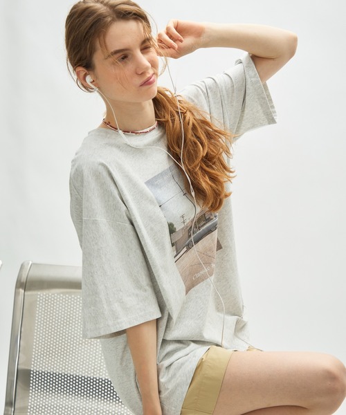 full/fill.(フルフィル)の「photo print T / フォトプリントT(Tシャツ/カットソー・レディース・グレー/ダークグレー・FREE)」の12枚目の写真