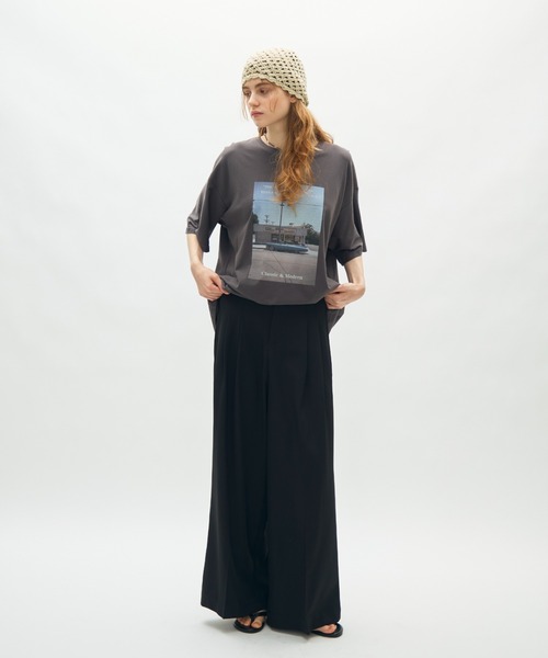 full/fill.(フルフィル)の「photo print T / フォトプリントT(Tシャツ/カットソー・レディース・グレー/ダークグレー・FREE)」の18枚目の写真