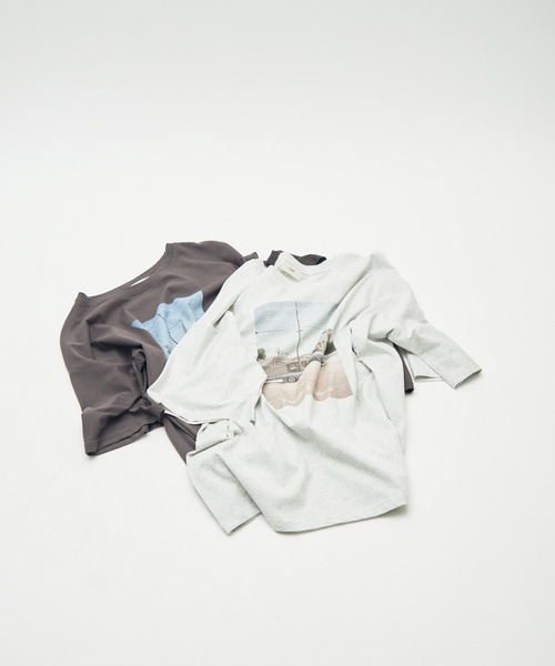 full/fill.(フルフィル)の「photo print T / フォトプリントT(Tシャツ/カットソー・レディース・グレー/ダークグレー・FREE)」の21枚目の写真