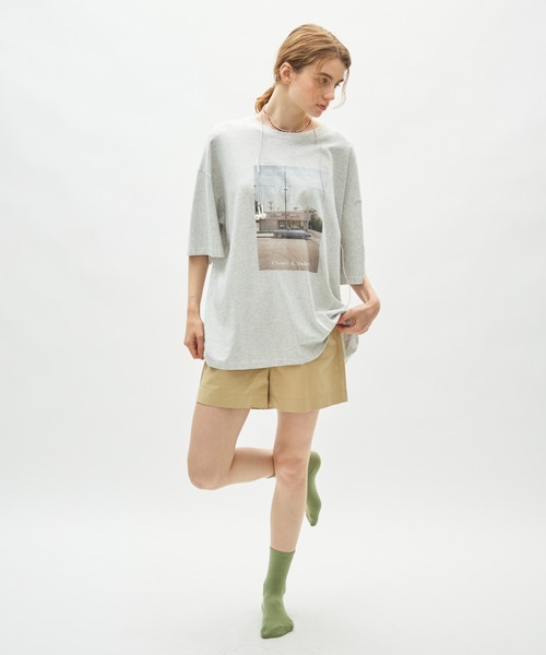 full/fill.(フルフィル)の「photo print T / フォトプリントT(Tシャツ/カットソー・レディース・グレー/ダークグレー・FREE)」の8枚目の写真