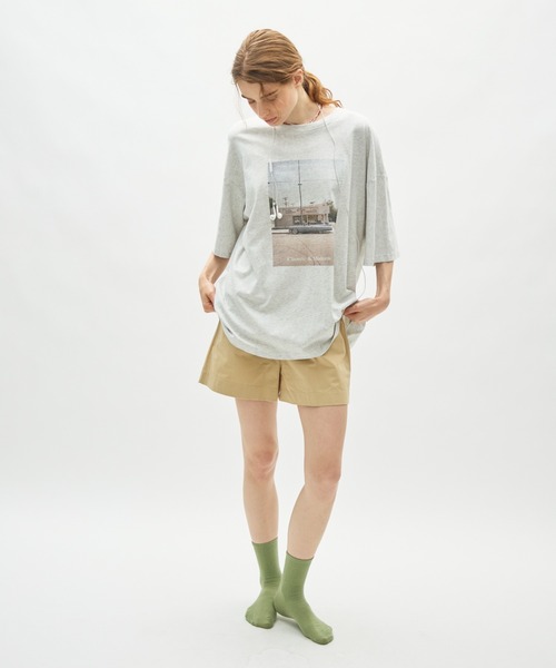 full/fill.(フルフィル)の「photo print T / フォトプリントT(Tシャツ/カットソー・レディース・グレー/ダークグレー・FREE)」の9枚目の写真