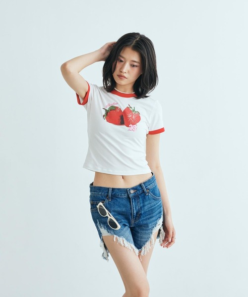 JORDAN BRAND(ジョーダンブランド)の「ジョーダン ウィメンズ リンガー Tシャツ / Jordan Women's Ringer T-Shirt IW0937-100 White(Tシャツ/カットソー・レディース・ホワイト・L/XS/XL/S/M)」の5枚目の写真
