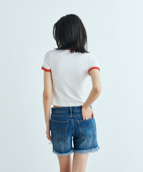 JORDAN BRAND(ジョーダンブランド)の「ジョーダン ウィメンズ リンガー Tシャツ / Jordan Women's Ringer T-Shirt IW0937-100 White(Tシャツ/カットソー・レディース・ホワイト・L/XS/XL/S/M)」の6枚目の写真