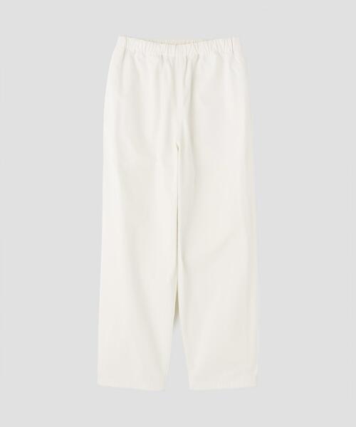 Y(ワイ)の「Y / ORGANIC COTTON / RECYCLE POLYESTER TWILL TAPERED EASY TROUSERS(その他パンツ・メンズ・ホワイト/ネイビー・SMALL)」の2枚目の写真