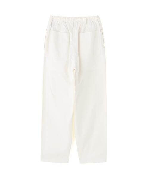 Y(ワイ)の「Y / ORGANIC COTTON / RECYCLE POLYESTER TWILL TAPERED EASY TROUSERS(その他パンツ・メンズ・ホワイト/ネイビー・SMALL)」の3枚目の写真