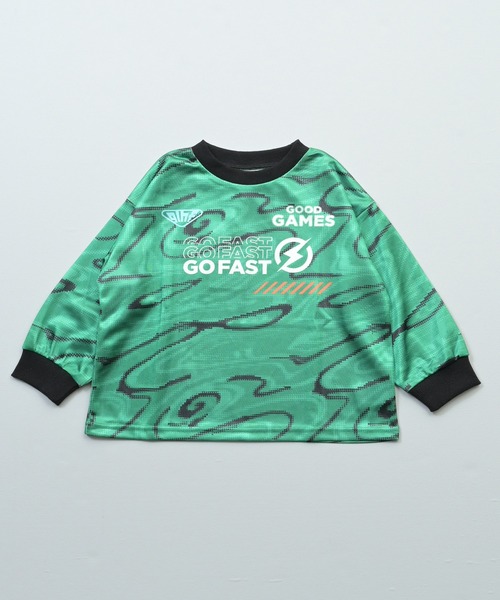 MARKEY'S(マーキーズ)の「デジタルプリントサッカーシャツ(Tシャツ/カットソー・キッズ・ネイビー/グリーン・XL/L/S/M)」の9枚目の写真