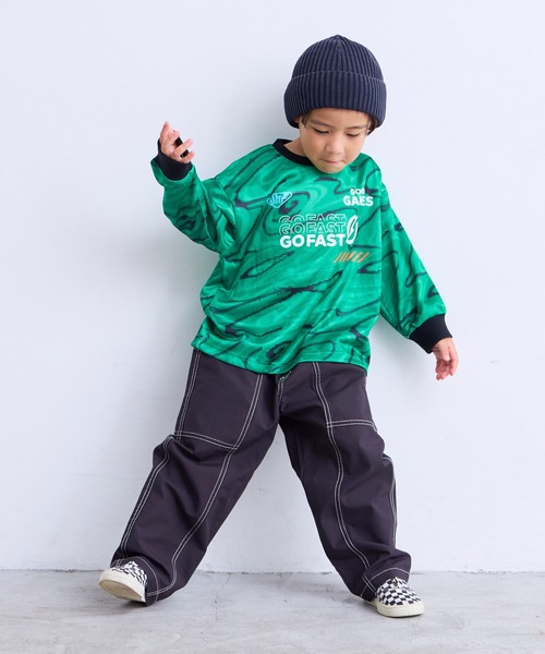 MARKEY'S(マーキーズ)の「デジタルプリントサッカーシャツ(Tシャツ/カットソー・キッズ・ネイビー/グリーン・XL/L/S/M)」の8枚目の写真