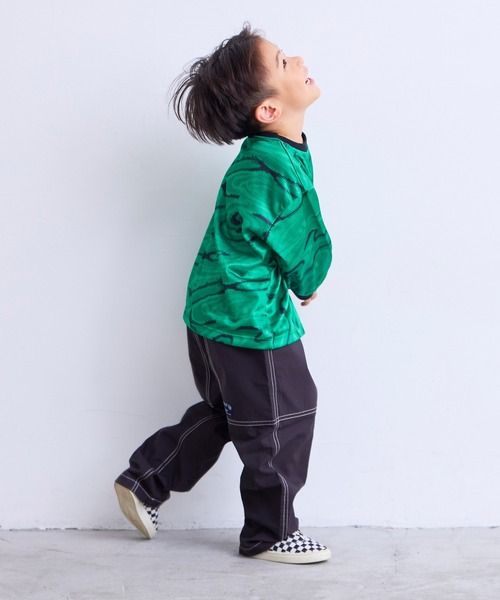 MARKEY'S(マーキーズ)の「デジタルプリントサッカーシャツ(Tシャツ/カットソー・キッズ・ネイビー/グリーン・XL/L/S/M)」の6枚目の写真
