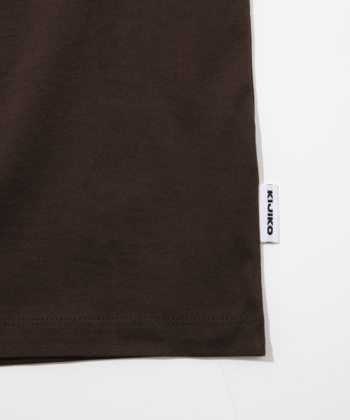 KIJIKO(キジコ)の「ke504. Square Neck Cropped Sleeveless Brown(Tシャツ/カットソー・レディース・ブラウン・FREE)」の2枚目の写真