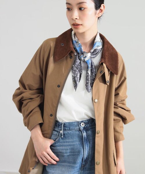Demi-Luxe BEAMS(デミルクス ビームス)の「【別注】Barbour × Demi-Luxe BEAMS / BEDALE ジャケット(ブルゾン・レディース・オリーブ/ブラック/ベージュ・36/38)」の2枚目の写真