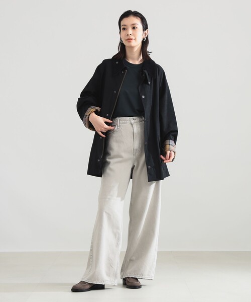 Demi-Luxe BEAMS(デミルクス ビームス)の「【別注】Barbour × Demi-Luxe BEAMS / BEDALE ジャケット(ブルゾン・レディース・オリーブ/ブラック/ベージュ・36/38)」の4枚目の写真