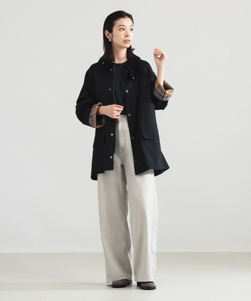Demi-Luxe BEAMS(デミルクス ビームス)の「【別注】Barbour × Demi-Luxe BEAMS / BEDALE ジャケット(ブルゾン・レディース・オリーブ/ブラック/ベージュ・36/38)」の5枚目の写真