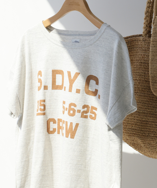 holidays（ホリデイズ）の「《追加》【HOLIDAYS COMFORT/ホリデーズ コンフォート】ラフィテンジクTEE（Tシャツ/カットソー・レディース・スミクロ/ライトグレー/グレー/ダークパープル・FREE）」の10枚目の写真
