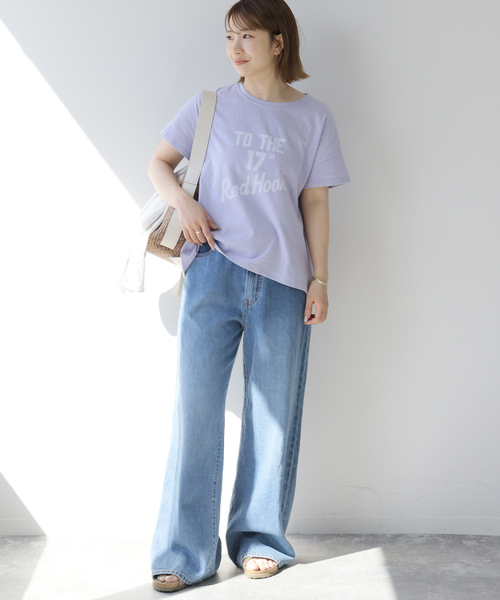 holidays（ホリデイズ）の「《追加》【HOLIDAYS COMFORT/ホリデーズ コンフォート】ラフィテンジクTEE（Tシャツ/カットソー・レディース・スミクロ/ライトグレー/グレー/ダークパープル・FREE）」の11枚目の写真