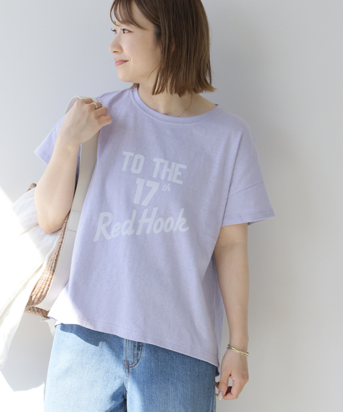 holidays（ホリデイズ）の「《追加》【HOLIDAYS COMFORT/ホリデーズ コンフォート】ラフィテンジクTEE（Tシャツ/カットソー・レディース・スミクロ/ライトグレー/グレー/ダークパープル・FREE）」の16枚目の写真