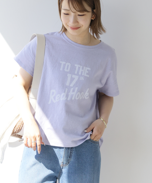 holidays（ホリデイズ）の「《追加》【HOLIDAYS COMFORT/ホリデーズ コンフォート】ラフィテンジクTEE（Tシャツ/カットソー・レディース・スミクロ/ライトグレー/グレー/ダークパープル・FREE）」の17枚目の写真
