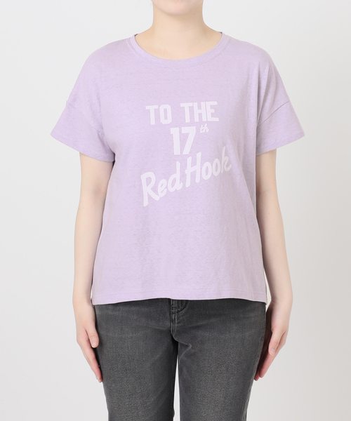 holidays（ホリデイズ）の「《追加》【HOLIDAYS COMFORT/ホリデーズ コンフォート】ラフィテンジクTEE（Tシャツ/カットソー・レディース・スミクロ/ライトグレー/グレー/ダークパープル・FREE）」の21枚目の写真