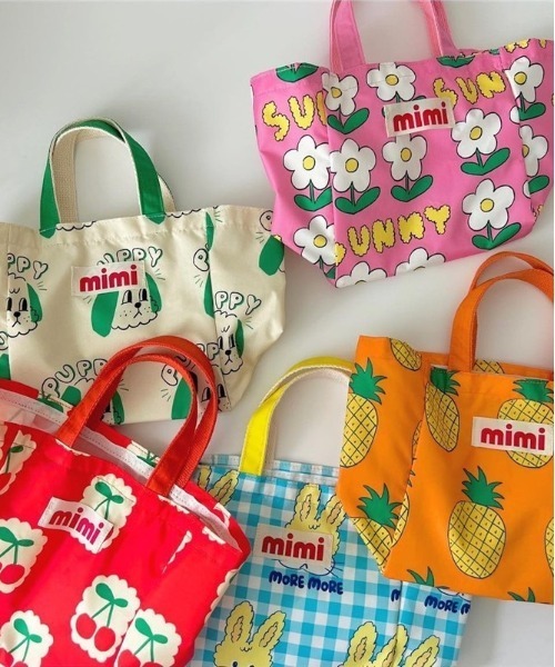 BACKYARD FAMILY(バックヤードファミリー)の「ランチバッグ 通園バッグ(トートバッグ・レディース・グリーン系/オレンジ系/ブルー系/イエロー系・FREE)」の5枚目の写真