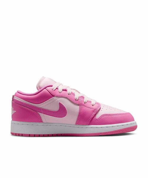 JORDAN BRAND(ジョーダンブランド)の「エア ジョーダン 1 LOW ジュニアシューズ / Air Jordan 1 Low Big Kids' Shoes 553560-609 China Rose(スニーカー・キッズ・ピンク系その他・25/24/22.5)」の3枚目の写真