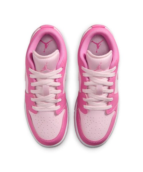 JORDAN BRAND(ジョーダンブランド)の「エア ジョーダン 1 LOW ジュニアシューズ / Air Jordan 1 Low Big Kids' Shoes 553560-609 China Rose(スニーカー・キッズ・ピンク系その他・25/24/22.5)」の4枚目の写真