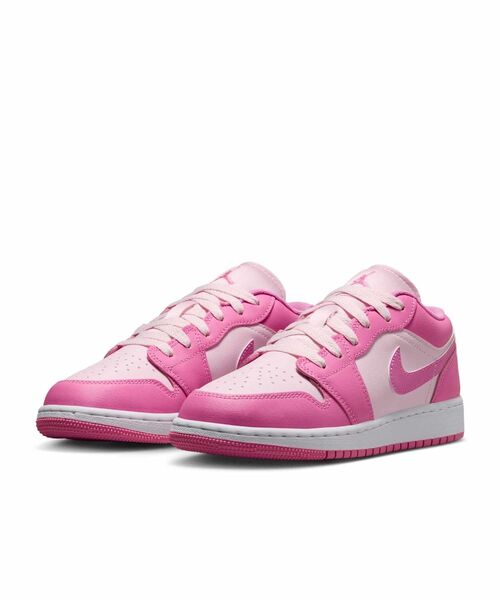JORDAN BRAND(ジョーダンブランド)の「エア ジョーダン 1 LOW ジュニアシューズ / Air Jordan 1 Low Big Kids' Shoes 553560-609 China Rose(スニーカー・キッズ・ピンク系その他・25/24/22.5)」の5枚目の写真