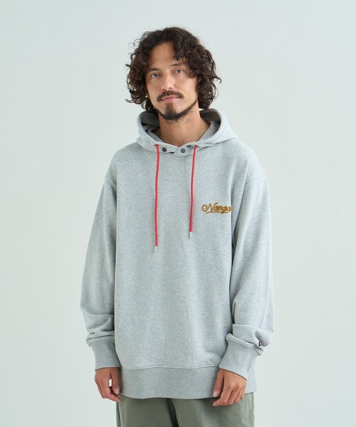 NANGA(ナンガ)の「ECOHYBRID ROPE EMB SWEAT HOODIE/エコハイブリッド ロープ エンブロイダリー スウェットフーディー(パーカー・メンズ・ブラック系その他/ライトグレー/オートミール・M/XL/L)」の1枚目の写真