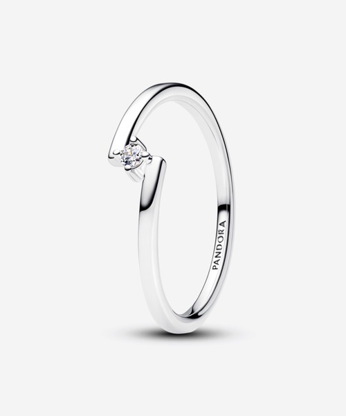 PANDORA(パンドラ)の「スプリット ソリティア シルバー リング(リング・レディース・シルバー・60/48/58/56/54/52/50)」の1枚目の写真