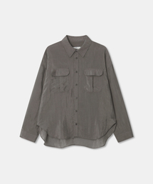 THEENDQUESTION（ジエンドクエスチョン）の「Pocket blouse shirt / DARK BEIGE（シャツ/ブラウス）」