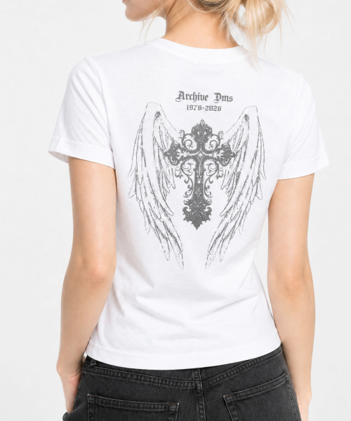 DAMISH(ダミシュ)の「アーカイブウィングクロスTシャツ_ホワイト(Tシャツ/カットソー・レディース・ホワイト・SMALL/MEDIUM)」の4枚目の写真