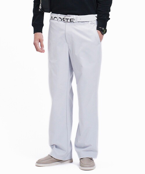 LACOSTE(ラコステ)の「スウェードタッチ ピーチワイドパンツ(その他パンツ・メンズ・ライトグレー/グレー/ブラック・38/42/46)」の2枚目の写真