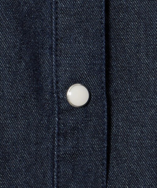 green label relaxing(グリーンレーベルリラクシング)の「デニム スタンドカラー フリル ワンピース / キッズ 100cm-160cm(ワンピース・キッズ・コバルトブルー/ネイビー・100cm/110cm/160cm/120cm/150cm/140cm/130cm)」の13枚目の写真